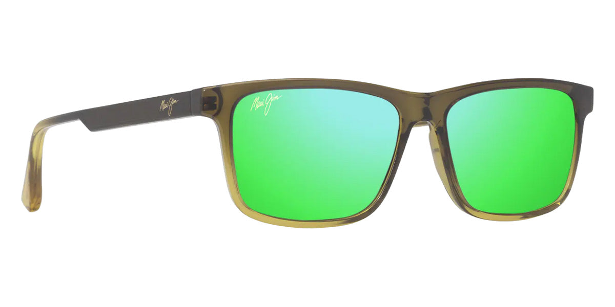 Maui Jim OKINA MM587-044 55 - Shiny Transparent Military Green to Yellow #id:mjimm587044_s:162105