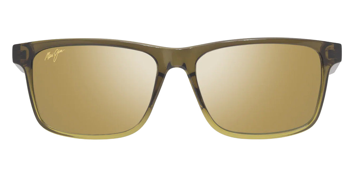 Maui Jim OKINA MM587-047 55 - Shiny Transparent Military Green to Yellow #id:mjimm587047_s:160100