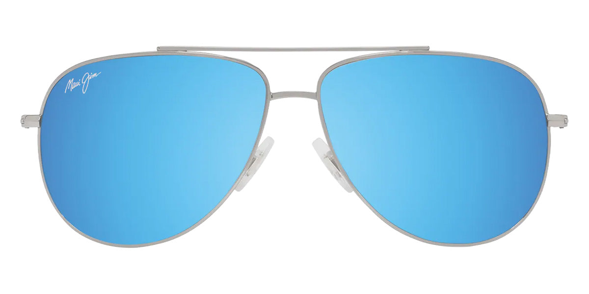Maui Jim HAUOLI XS MM589-005 56 - Shiny Silver with Black #id:mjimm589005_s:100100