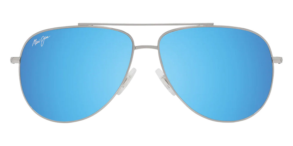 Maui Jim HAUOLI XS MM589-005 56 - Shiny Silver with Black #id:mjimm589005_s:100100
