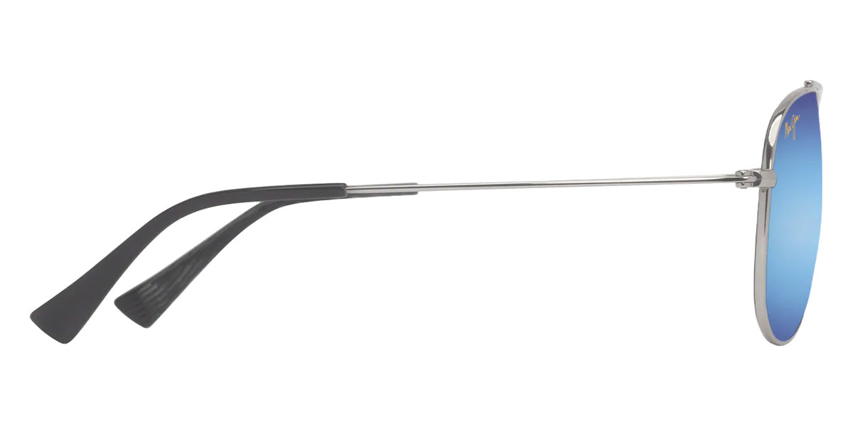Maui Jim HAUOLI XS MM589-005 56 - Shiny Silver with Black #id:mjimm589005_s:100110