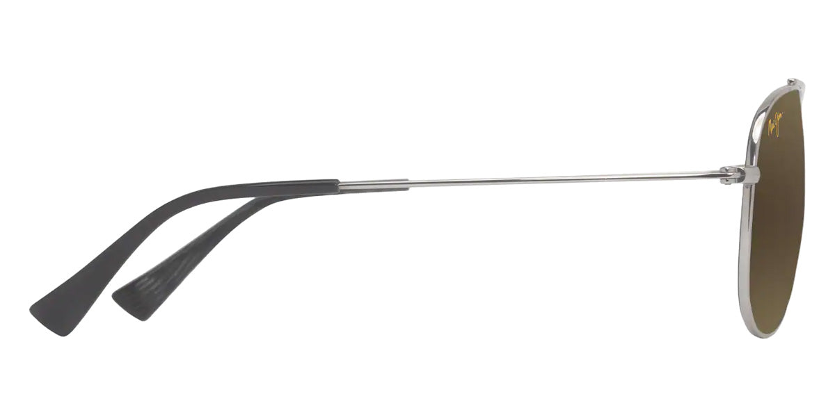 Maui Jim HAUOLI XS MM589-009 56 - Shiny Silver with Black #id:mjimm589009_s:108110