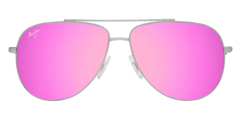 Maui Jim HAUOLI XS MM589-014 56 - Shiny Silver with Crystal #id:mjimm589014_s:134100