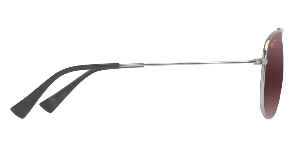 Maui Jim HAUOLI XS MM589-025 56 - Shiny Silver with Black #id:mjimm589025_s:112110