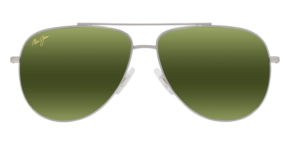 Maui Jim HAUOLI XS MM589-029 56 - Shiny Silver with Black #id:mjimm589029_s:110100