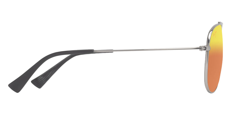 Maui Jim HAUOLI XS MM589-041 56 - Shiny Silver with Black #id:mjimm589041_s:116110
