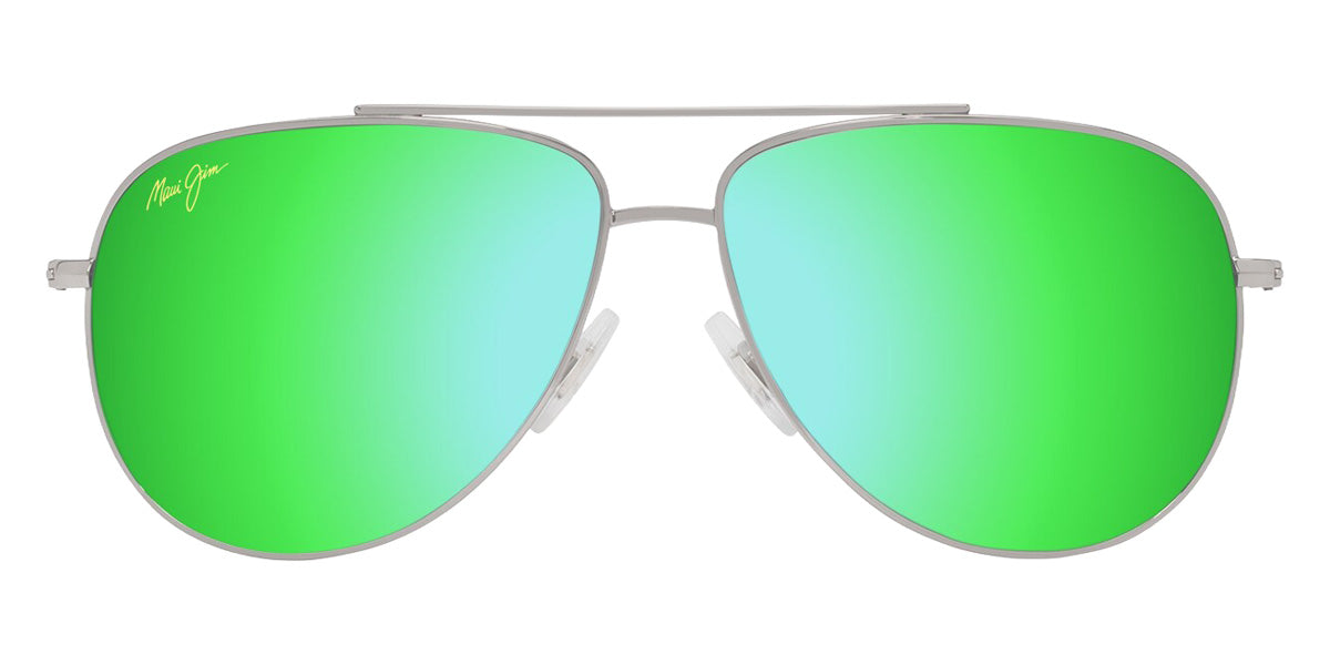 Maui Jim HAUOLI XS MM589-045 56 - Shiny Silver with Black #id:mjimm589045_s:104100