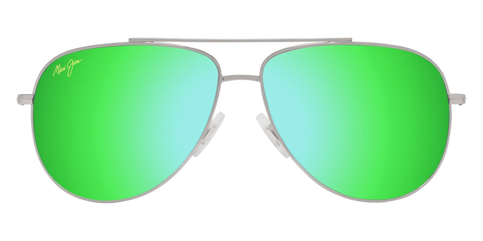 Maui Jim HAUOLI XS MM589-045 56 - Shiny Silver with Black #id:mjimm589045_s:104100