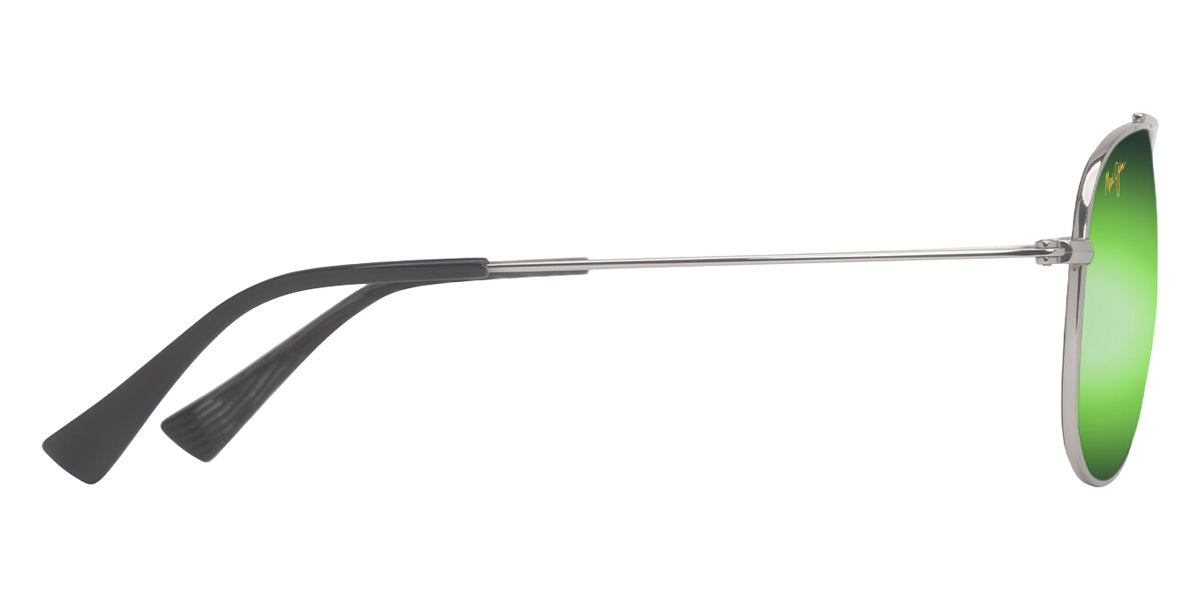 Maui Jim HAUOLI XS MM589-045 56 - Shiny Silver with Black #id:mjimm589045_s:104110