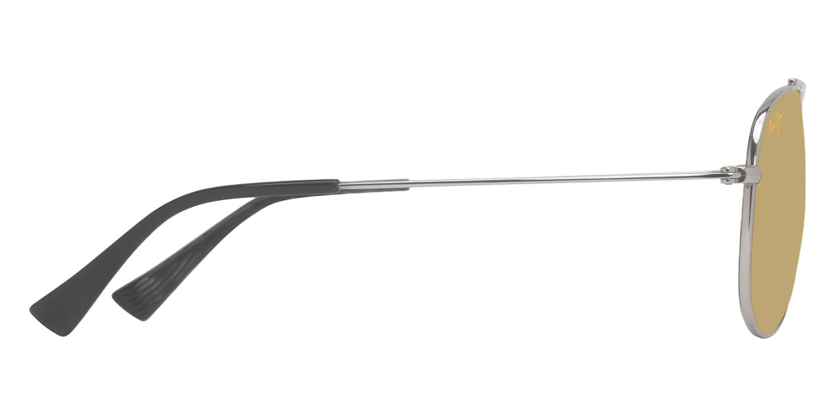 Maui Jim HAUOLI XS MM589-051 56 - Shiny Silver with Black #id:mjimm589051_s:102110