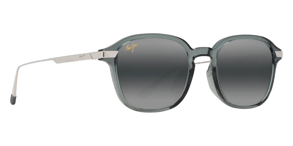 Maui Jim KA'OUO ASIAN FIT MM625-009 53 - Shiny Transparent Gray with Silver #id:mjimm625009_s:120105