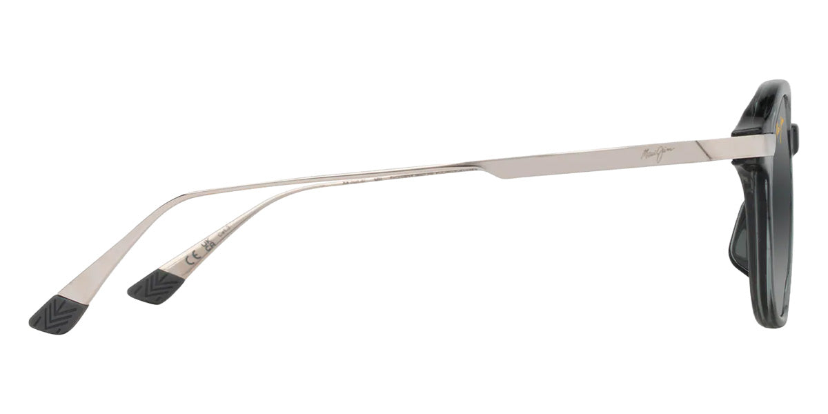 Maui Jim KA'OUO ASIAN FIT MM625-009 53 - Shiny Transparent Gray with Silver #id:mjimm625009_s:120110