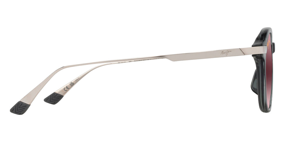 Maui Jim KA'OUO ASIAN FIT MM625-015 53 - Shiny Transparent Gray with Silver #id:mjimm625015_s:126110