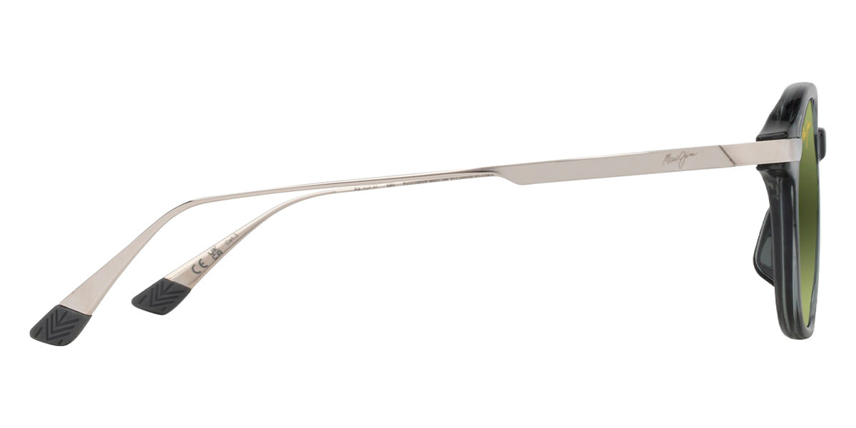 Maui Jim KA'OUO ASIAN FIT MM625-018 53 - Shiny Transparent Gray with Silver #id:mjimm625018_s:124110