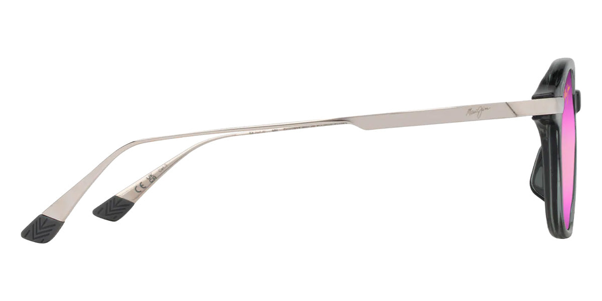 Maui Jim KA'OUO ASIAN FIT MM625-024 53 - Shiny Transparent Gray with Silver #id:mjimm625024_s:128110