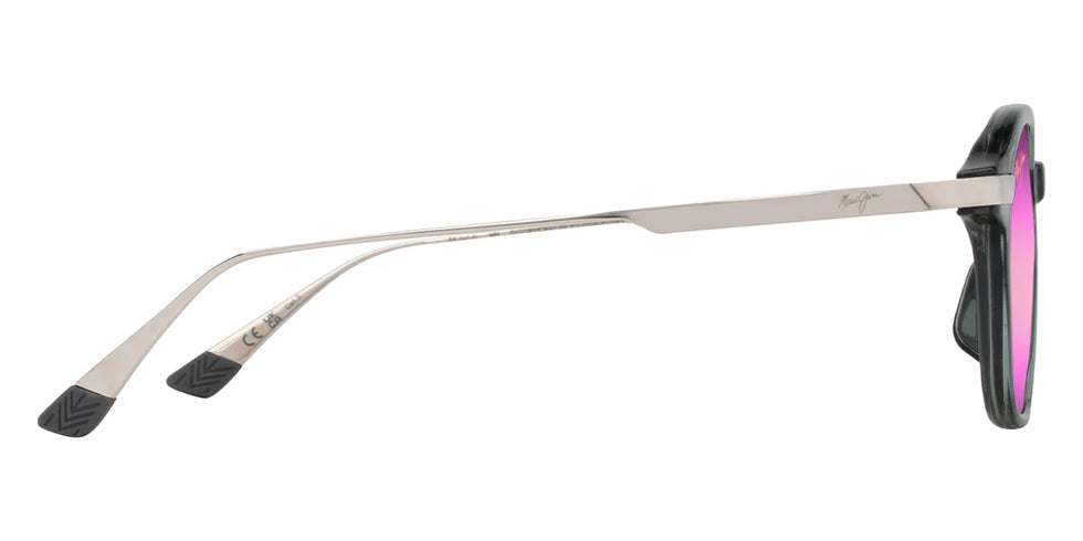 Maui Jim KA'OUO ASIAN FIT MM625-024 53 - Shiny Transparent Gray with Silver #id:mjimm625024_s:128110