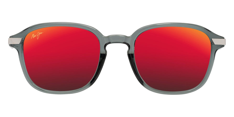 Maui Jim KA'OUO ASIAN FIT MM625-027 53 - Shiny Transparent Gray with Silver #id:mjimm625027_s:130100