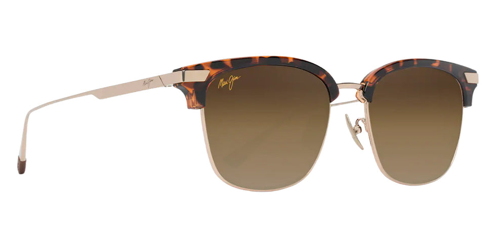 Maui Jim KALAUNU ASIAN FIT MM629-006 55 - Shiny Dark Havana with Gold #id:mjimm629006_s:148105