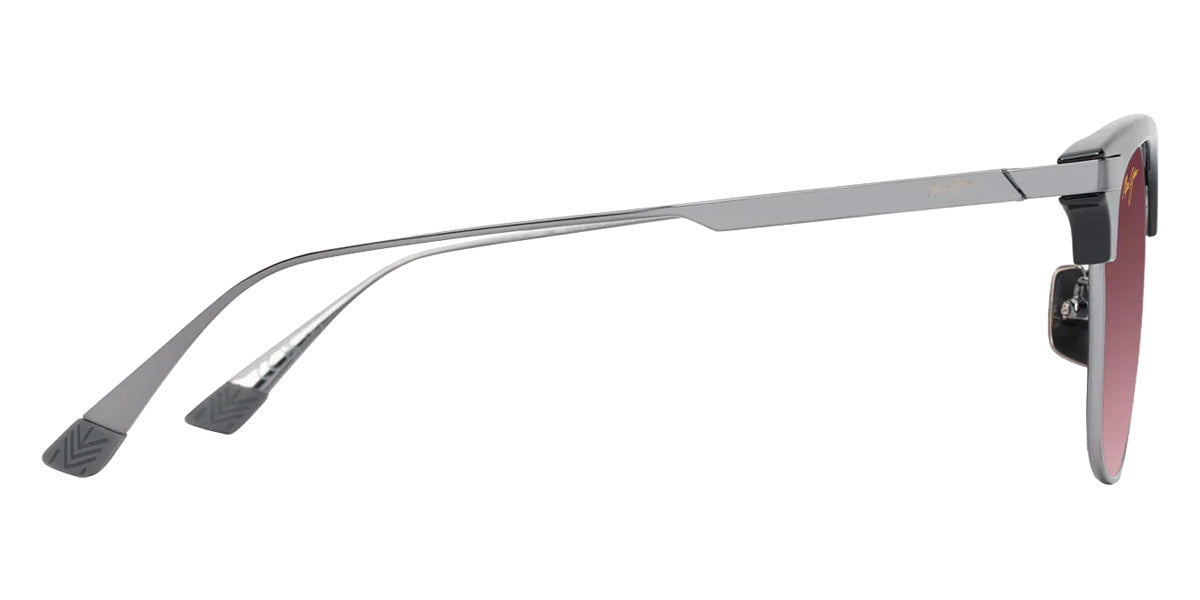 Maui Jim KALAUNU ASIAN FIT MM629-007 55 - Shiny Black with Dark Silver #id:mjimm629007_s:112110
