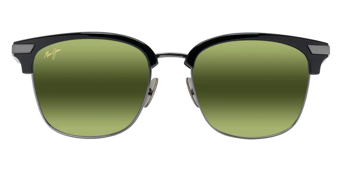 Maui Jim KALAUNU ASIAN FIT MM629-019 55 - Shiny Black with Dark Silver #id:mjimm629019_s:110100