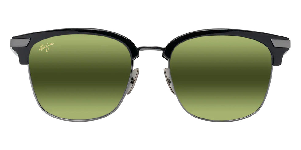 Maui Jim KALAUNU ASIAN FIT MM629-019 55 - Shiny Black with Dark Silver #id:mjimm629019_s:110100