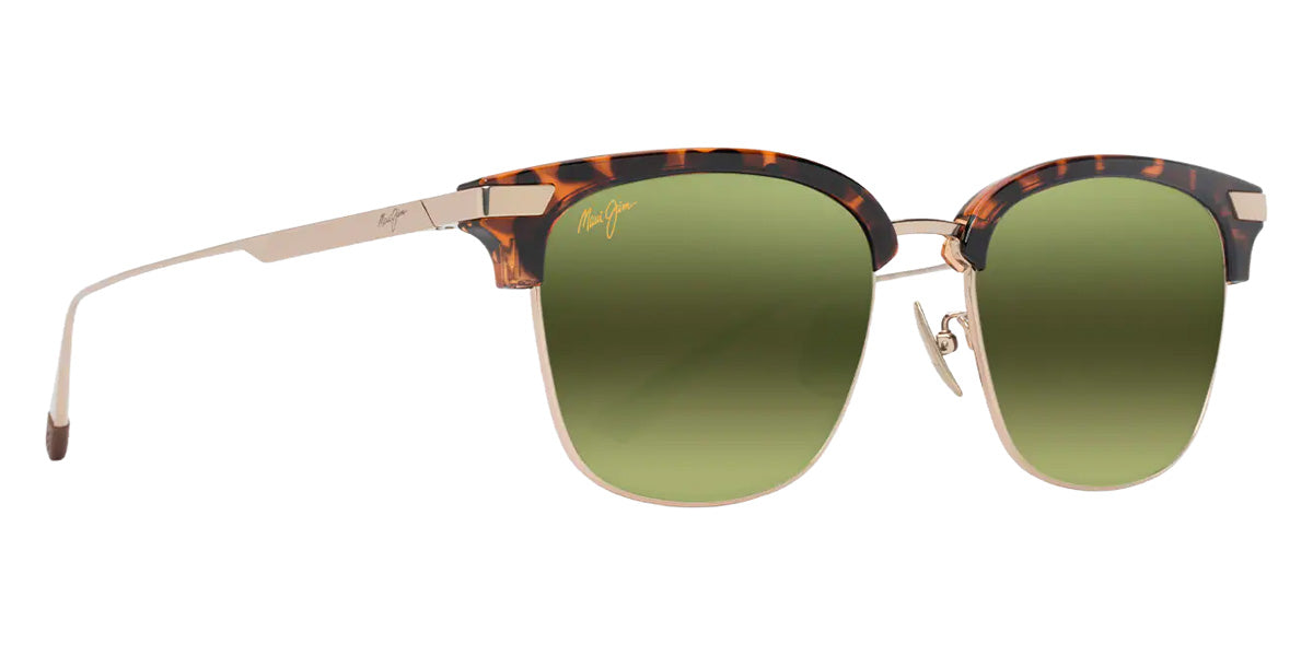 Maui Jim KALAUNU ASIAN FIT MM629-021 55 - Shiny Dark Havana with Gold #id:mjimm629021_s:150105