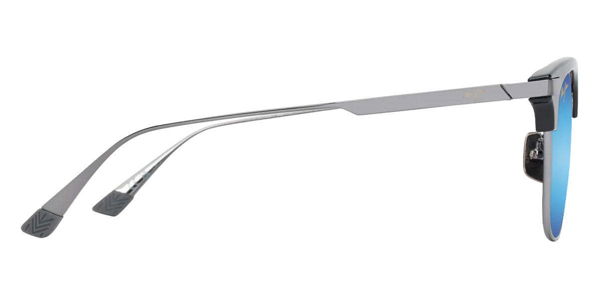 Maui Jim KALAUNU ASIAN FIT MM629-022 55 - Shiny Black with Dark Silver #id:mjimm629022_s:100110