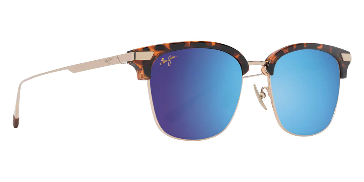 Maui Jim KALAUNU ASIAN FIT MM629-024 55 - Shiny Dark Havana with Gold #id:mjimm629024_s:140105