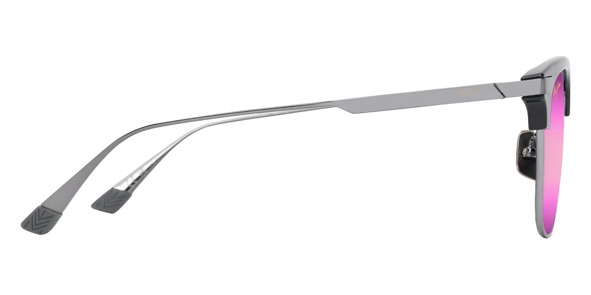 Maui Jim KALAUNU ASIAN FIT MM629-025 55 - Shiny Black with Dark Silver #id:mjimm629025_s:114110