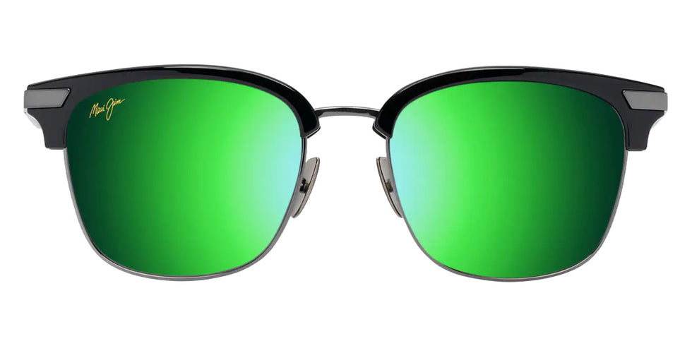 Maui Jim KALAUNU ASIAN FIT MM629-031 55 - Shiny Black with Dark Silver #id:mjimm629031_s:104100