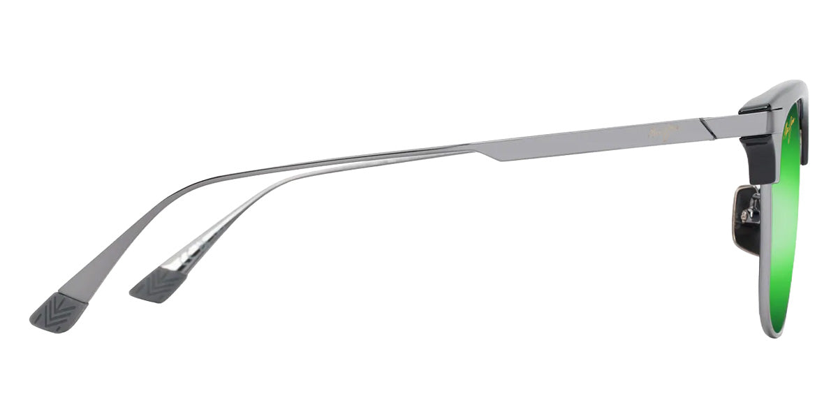 Maui Jim KALAUNU ASIAN FIT MM629-031 55 - Shiny Black with Dark Silver #id:mjimm629031_s:104110