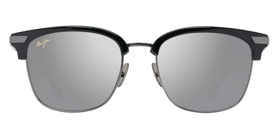 Maui Jim KALAUNU ASIAN FIT MM629-037 55 - Shiny Black with Dark Silver #id:mjimm629037_s:118100