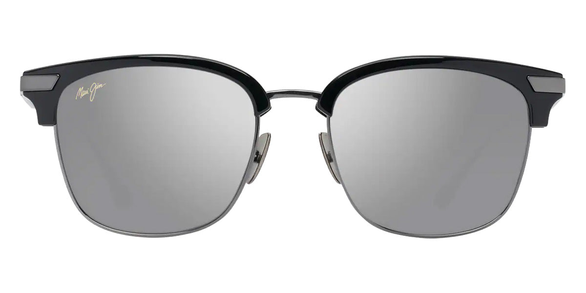 Maui Jim KALAUNU ASIAN FIT MM629-037 55 - Shiny Black with Dark Silver #id:mjimm629037_s:118100