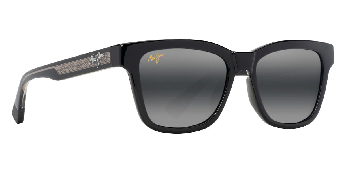 Maui Jim HANOHANO MM644-013 53 - Shiny Black with Transparent Light Gray #id:mjimm644013_s:106105