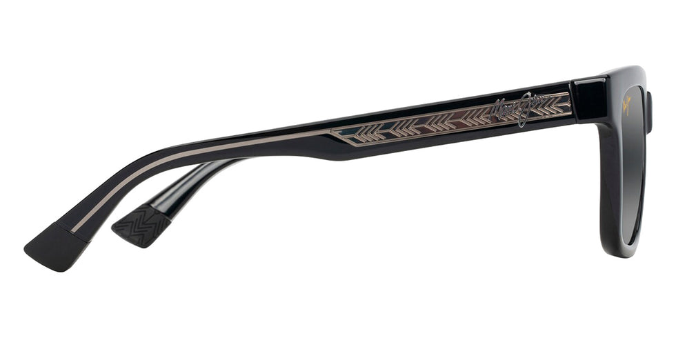 Maui Jim HANOHANO MM644-013 53 - Shiny Black with Transparent Light Gray #id:mjimm644013_s:106110
