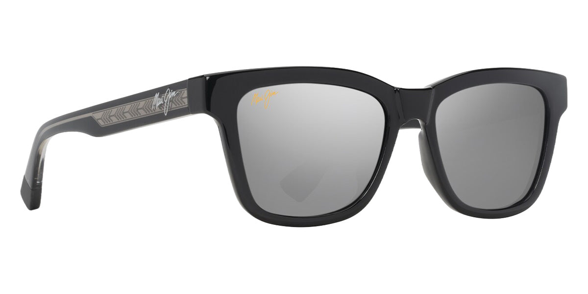 Maui Jim HANOHANO MM644-051 53 - Shiny Black with Transparent Light Gray #id:mjimm644051_s:118105