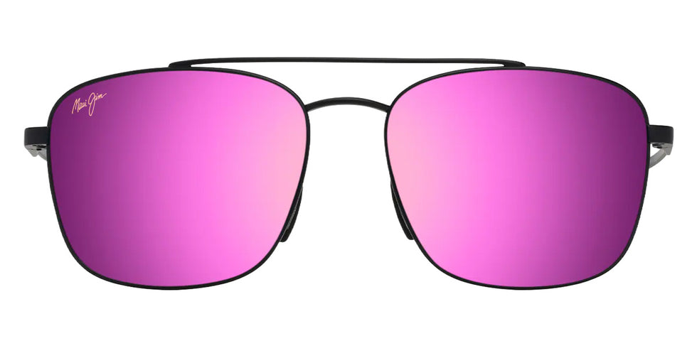 Maui Jim PĪWAI ASIAN FIT MM645-004 58 - Matte Black with Gray #id:mjimm645004_s:114100