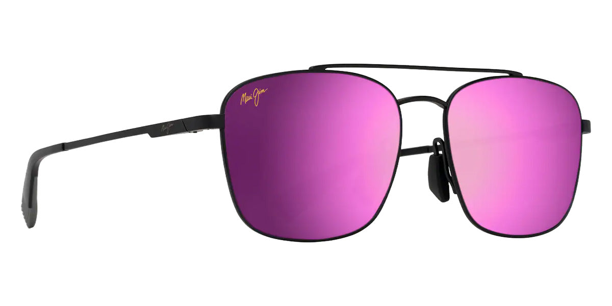 Maui Jim PĪWAI ASIAN FIT MM645-004 58 - Matte Black with Gray #id:mjimm645004_s:114105