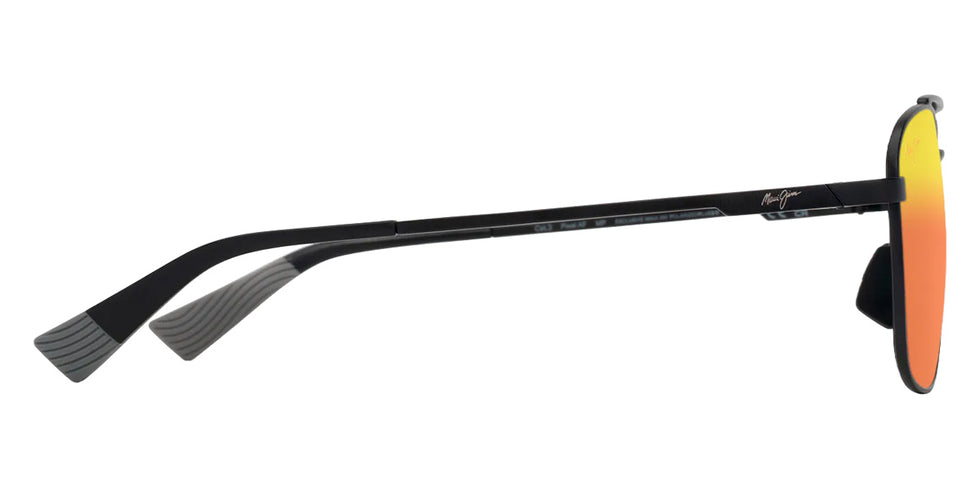 Maui Jim PĪWAI ASIAN FIT MM645-007 58 - Matte Black with Gray #id:mjimm645007_s:116110