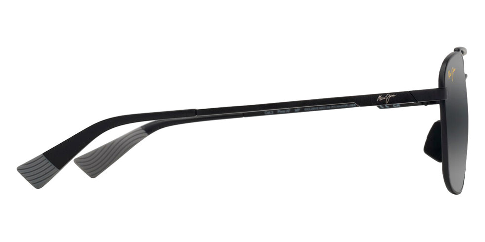 Maui Jim PĪWAI ASIAN FIT MM645-011 58 - Matte Black with Gray #id:mjimm645011_s:106110