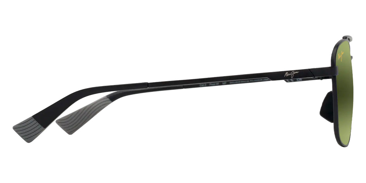 Maui Jim PĪWAI ASIAN FIT MM645-020 58 - Matte Black with Gray #id:mjimm645020_s:110110