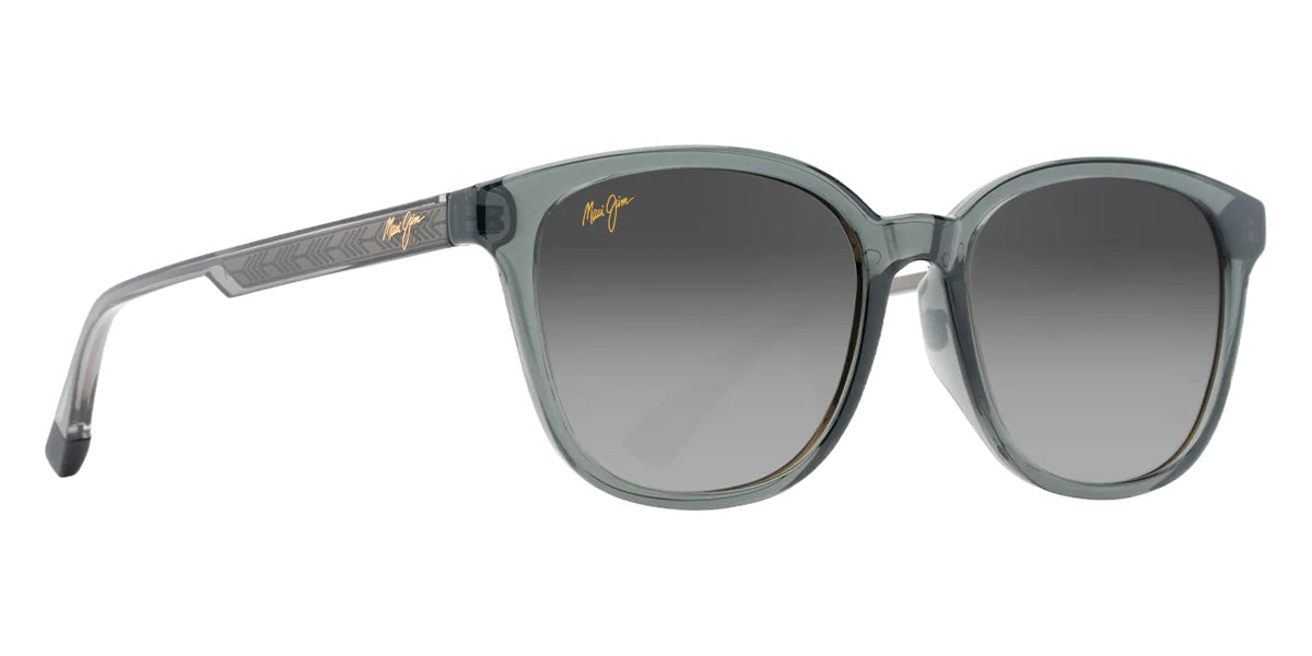 Maui Jim KU'IKAHI ASIAN FIT MM647-002 55 - Shiny Transparent Dark Gray #id:mjimm647002_s:146105