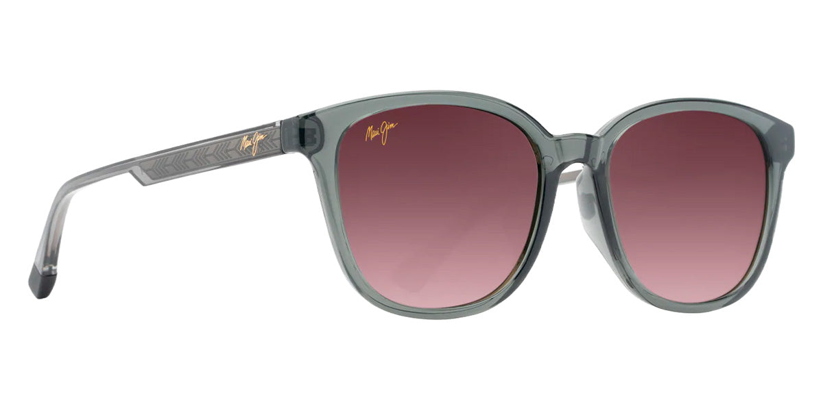 Maui Jim KU'IKAHI ASIAN FIT MM647-010 55 - Shiny Transparent Dark Gray #id:mjimm647010_s:152105