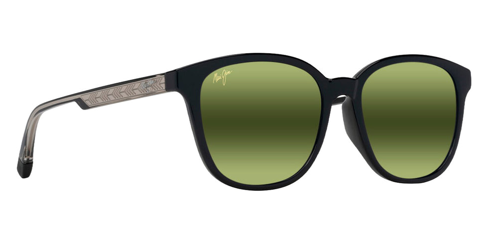 Maui Jim KU'IKAHI ASIAN FIT MM647-025 55 - Shiny Black with Transparent Light Gray #id:mjimm647025_s:110105