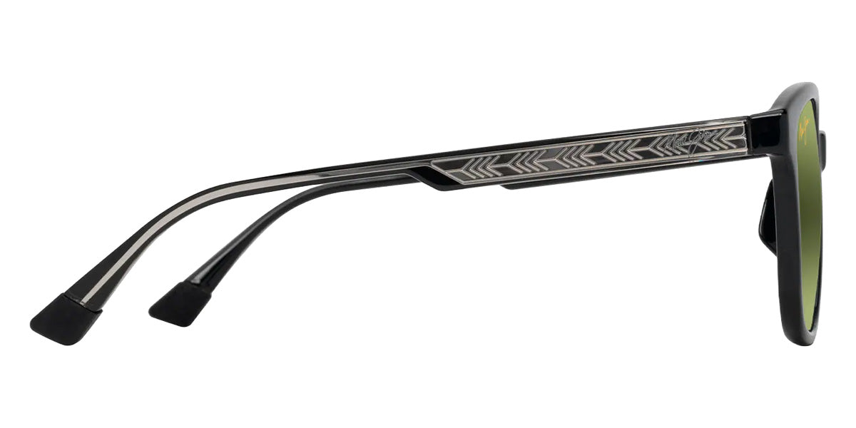 Maui Jim KU'IKAHI ASIAN FIT MM647-025 55 - Shiny Black with Transparent Light Gray #id:mjimm647025_s:110110