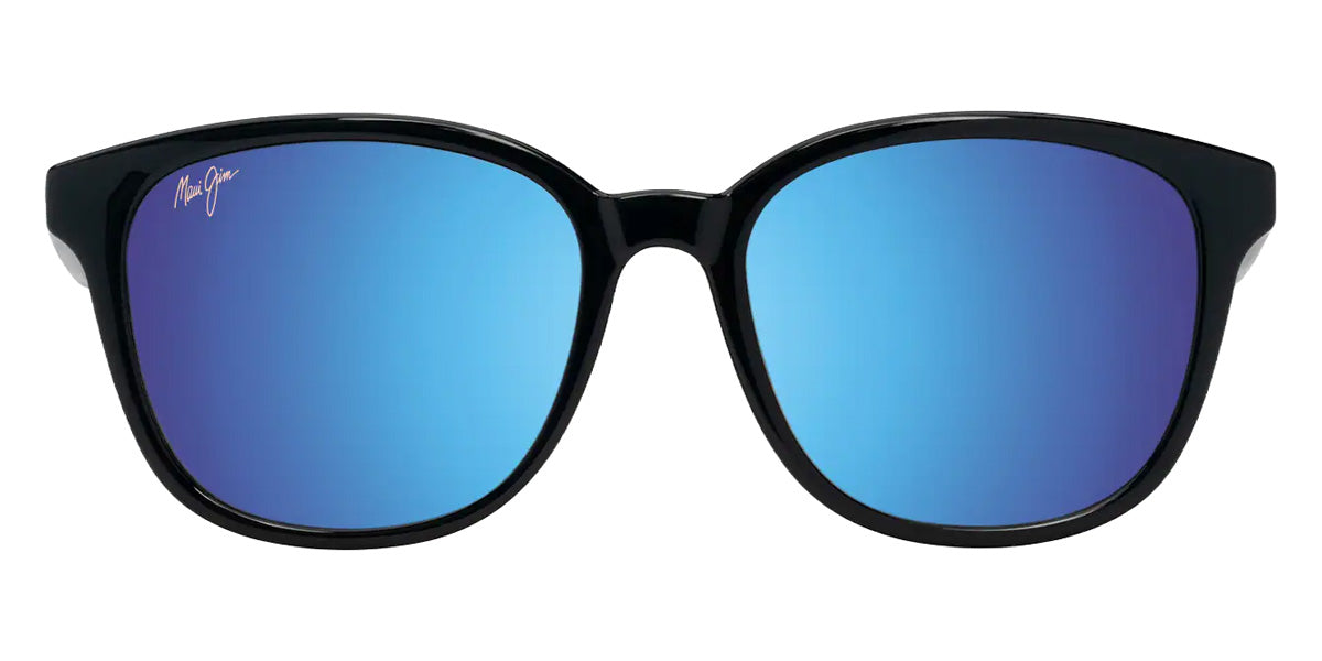 Maui Jim KU'IKAHI ASIAN FIT MM647-029 55 - Shiny Black with Transparent Light Gray #id:mjimm647029_s:100100