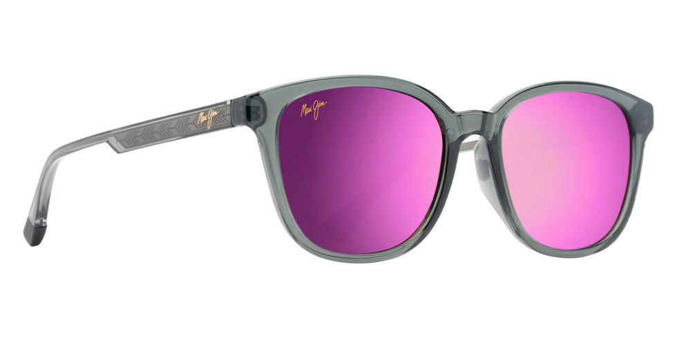 Maui Jim KU'IKAHI ASIAN FIT MM647-036 55 - Shiny Transparent Dark Gray #id:mjimm647036_s:154105