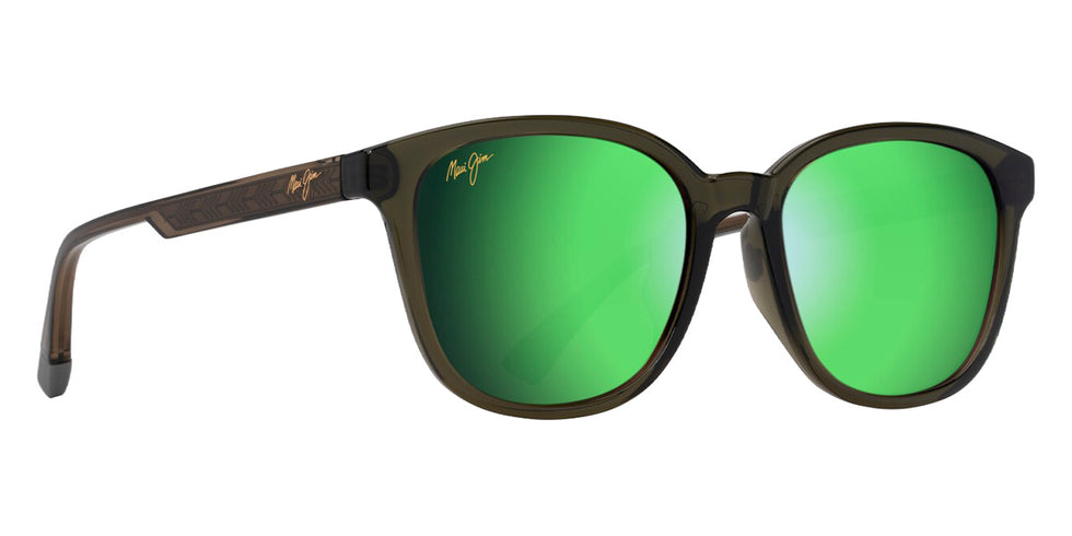 Maui Jim KU'IKAHI ASIAN FIT MM647-043 55 - Shiny Transparent Green #id:mjimm647043_s:164105