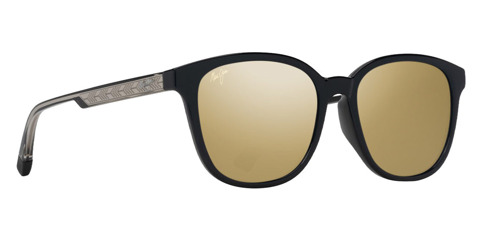 Maui Jim KU'IKAHI ASIAN FIT MM647-047 55 - Shiny Black with Transparent Light Gray #id:mjimm647047_s:102105