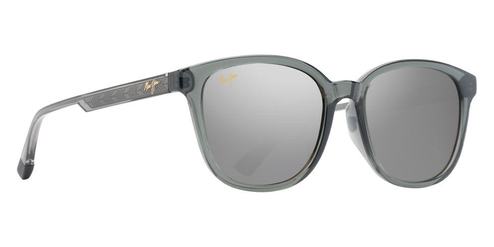 Maui Jim KU'IKAHI ASIAN FIT MM647-050 55 - Shiny Transparent Dark Gray #id:mjimm647050_s:158105